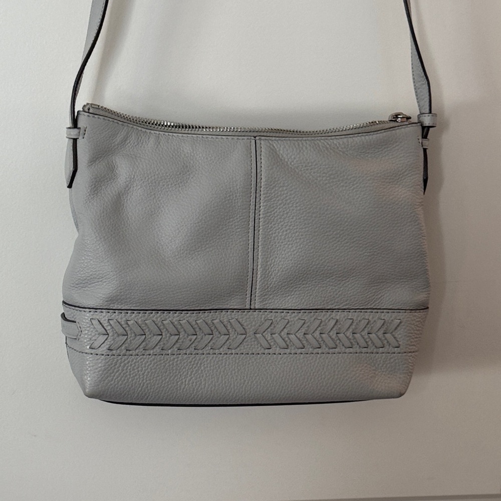 Cole Haan Gray Leather Shoulder Bag